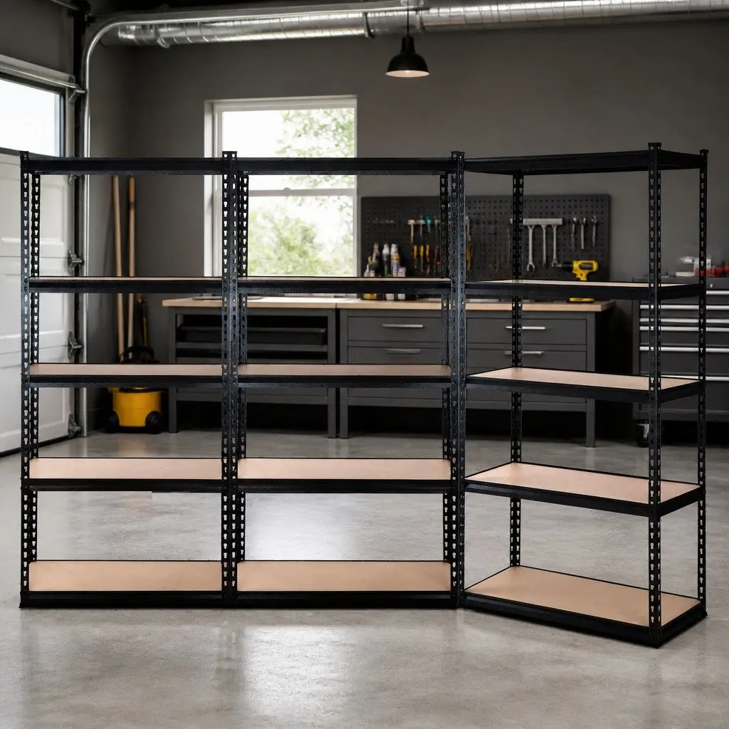 Garage Shelving Unit Warehouse Storage Rack Pallet Racking Shelves Black