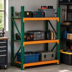 Heavy Duty Garage Shelving Warehouse Rack 1.5M Storage Unit Metal Shelves