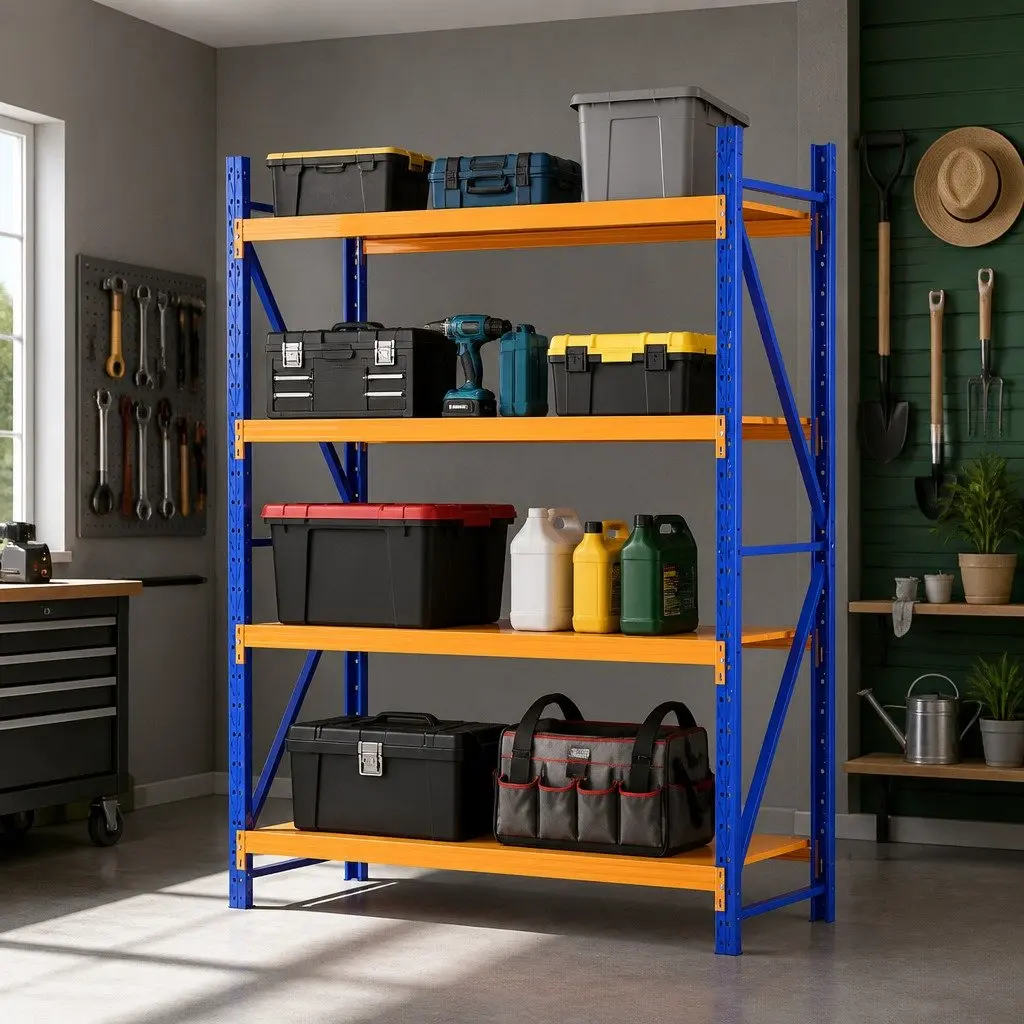 Warehouse Shelving Unit Adjustable Shelf 2m x 1.5m Steel Frame