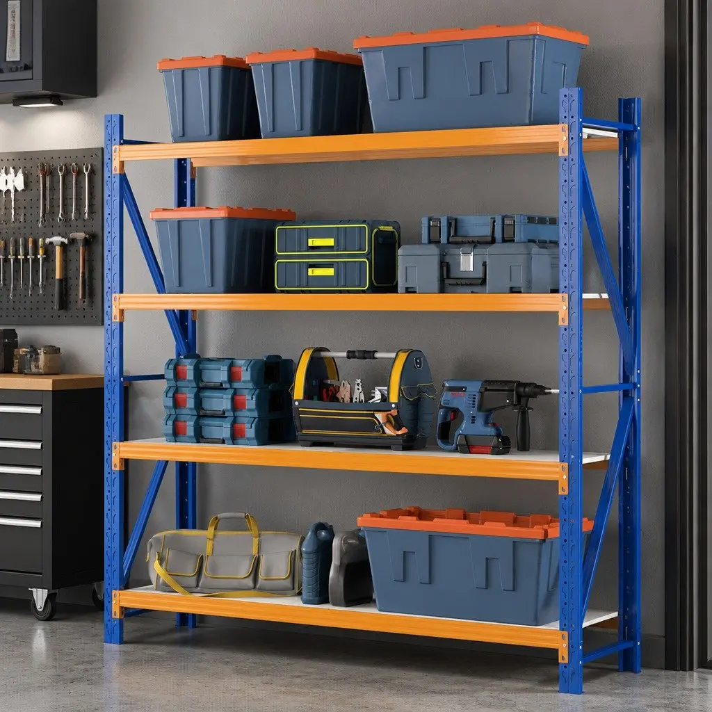 Garage Shelving Unit 2M x 2M Warehouse Storage Rack Pallet Racking Shelf Blue