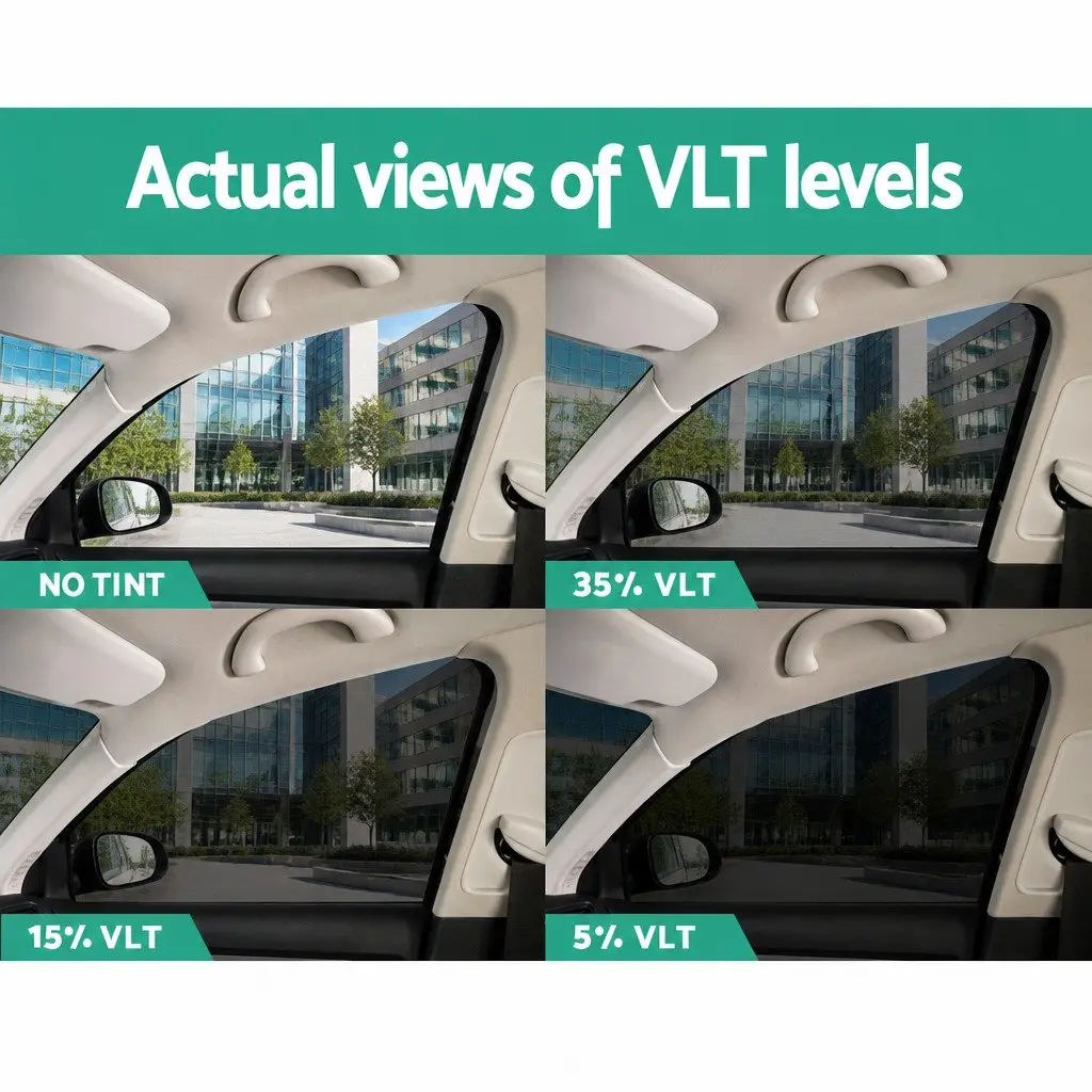Window Tint Film Black 76cm x 7m 35% VLT UV Protection for Auto Car House Glass