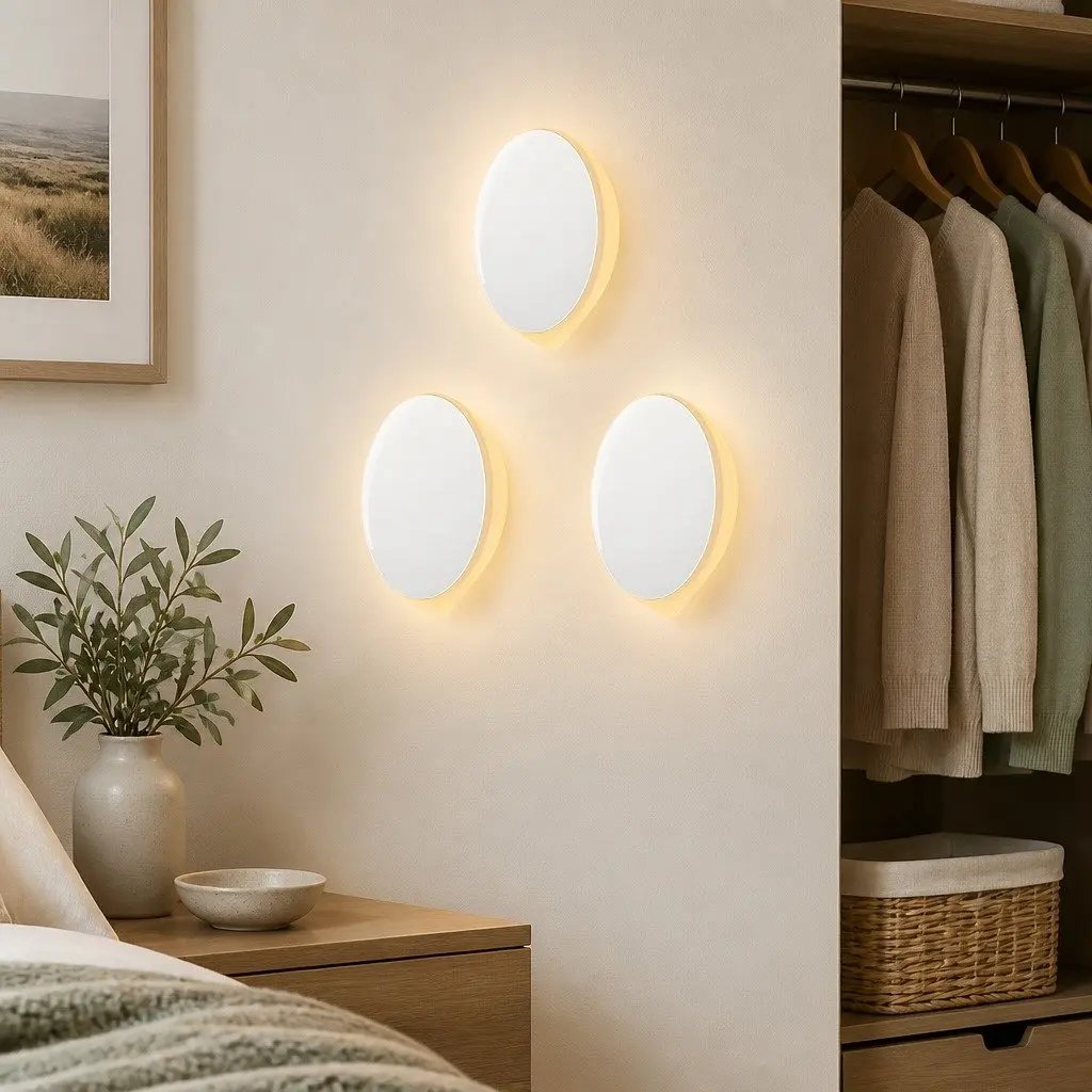 Motion Sensor Night Light USB-C Rechargeable 3 Pack Closet Bedroom Kitchen Stair