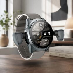 Smart Watch with Pop-Up Earbuds 1.43 inch Round Display 4G Music Storage