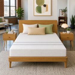 Double Memory Foam Mattress 20cm Medium Soft Firm Reversible White Bed