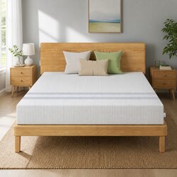 King Size Memory Foam Mattress 20cm Reversible Medium Soft Gel Infused Sleep Bed