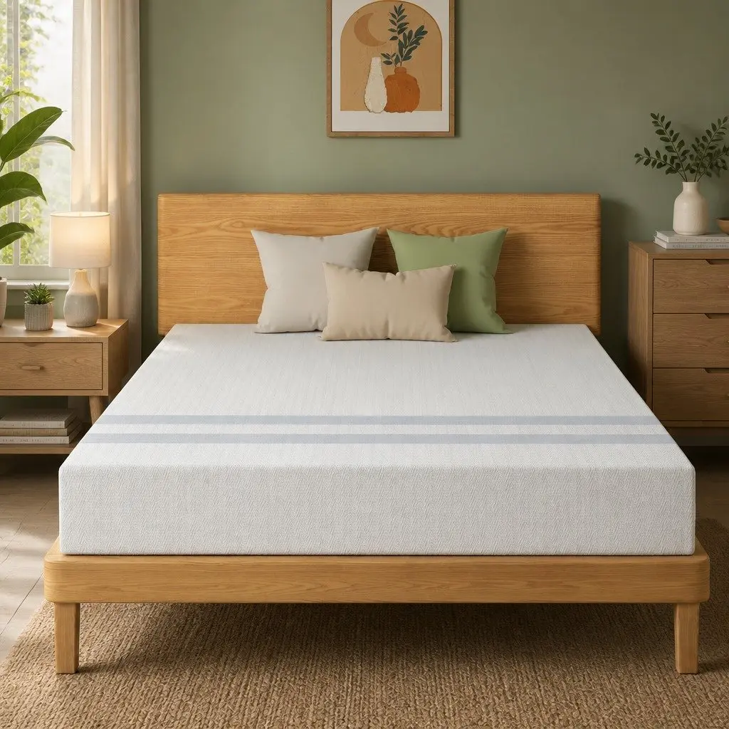 Queen Memory Foam Mattress Medium Soft 20cm Reversible Gel Cool Sleep