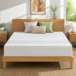 King Size Memory Foam Mattress 25cm Reversible Medium Firm Gel-Infused Sleep