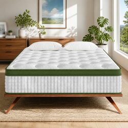 King Size Latex Hybrid Mattress 34cm Medium Firm 5 Zone Pocket Spring Bed