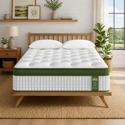 King Single Latex Hybrid Mattress 34cm Medium Firm 5 Zone Pocket Spring Bed