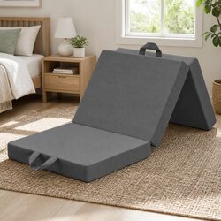 Single Folding Mattress 180x70cm Trifold Foam Bed Portable Travel Guest Room
