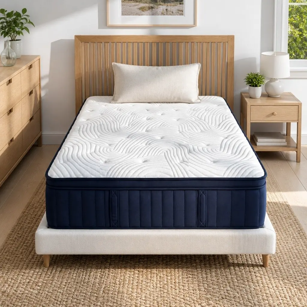 Single Mattress 34cm Medium Soft Hybrid Pocket Spring Gel Memory Foam Cooling