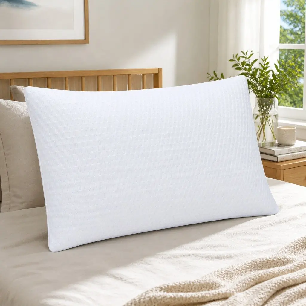 Cooling Memory Foam Pillow Adjustable Shredded Gel Side Sleeper Neck Support