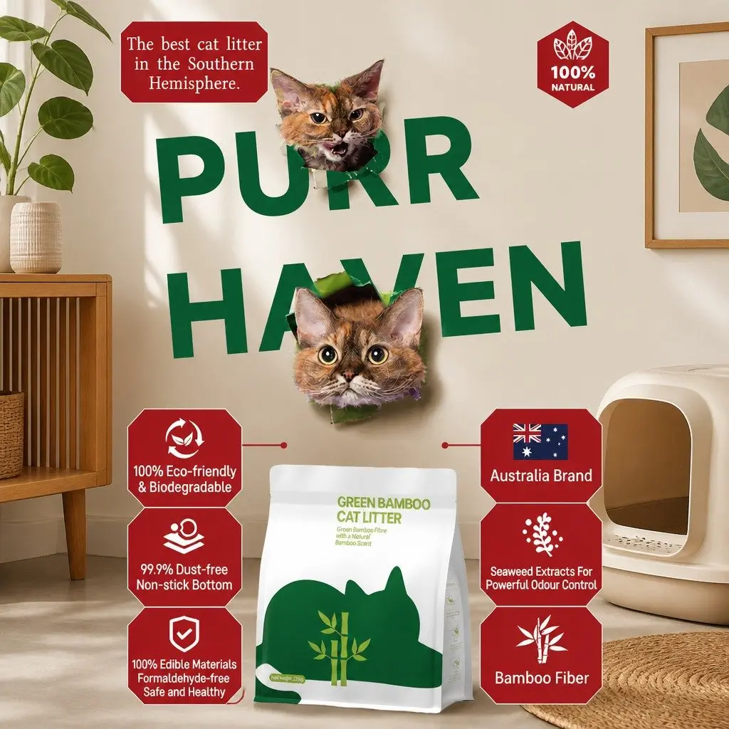 Clumping Cat Litter Dust Free 15kg Tapioca Natural Odour Control