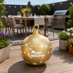 Christmas Inflatable Ball Bauble 60cm Outdoor Indoor Decoration Pump Included