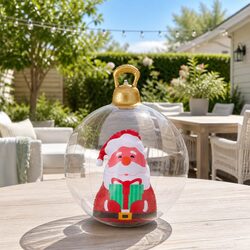 Christmas Inflatable Ball 60cm Giant Bauble Outdoor Decoration Festive Display