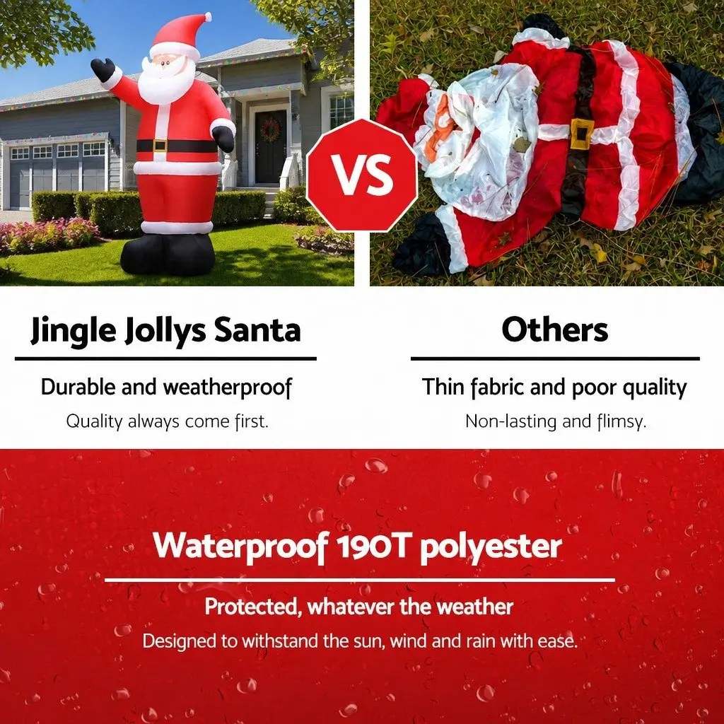 Christmas Inflatable Santa 5M Illuminated Outdoor Indoor Decoration