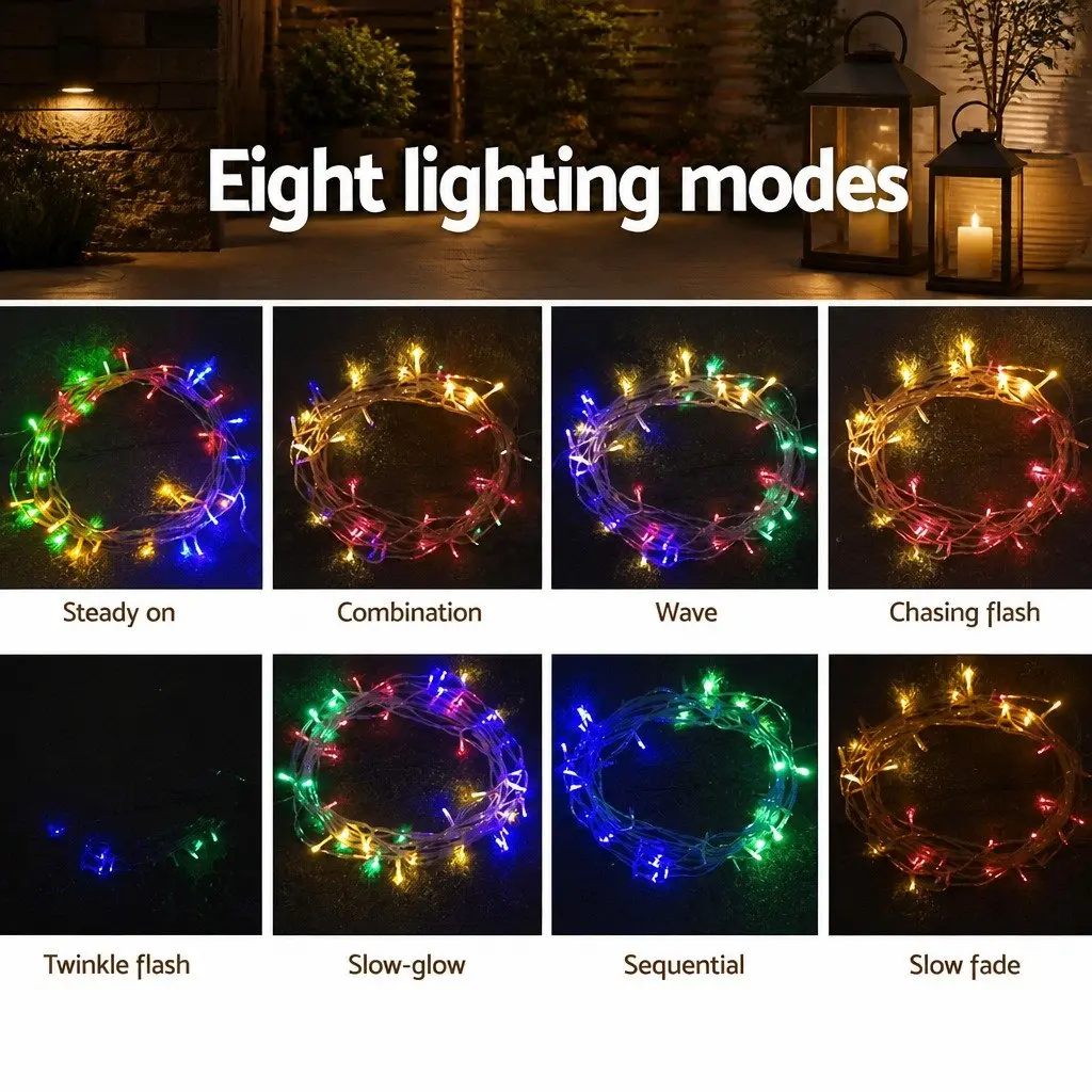Icicle Christmas Lights 20M 800 LED Multi-Colour Outdoor Indoor Decoration