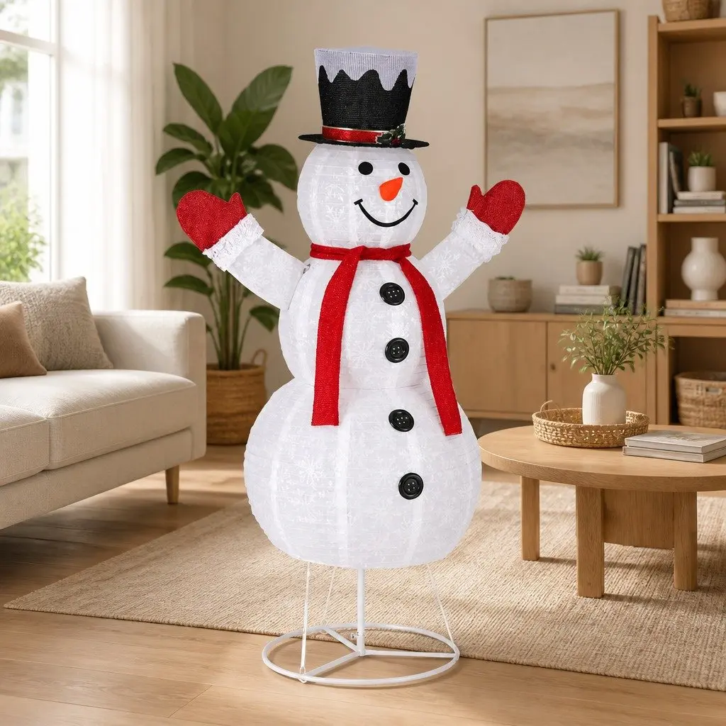 Christmas Light Snowman 1.7M 200 LED Warm White Indoor Outdoor Decoration