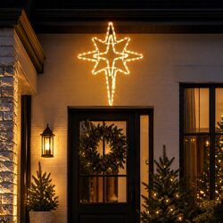 Bethlehem Star Christmas Light Decoration 57cm 90 LED Warm White Indoor Outdoor