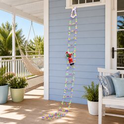 Christmas Ladder Lights 300 LED 3.5M Multicolour with Detachable Santa Claus