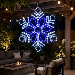 Christmas Lights 0.82M Snow Motif 304 LED Multicoloured Outdoor Indoor