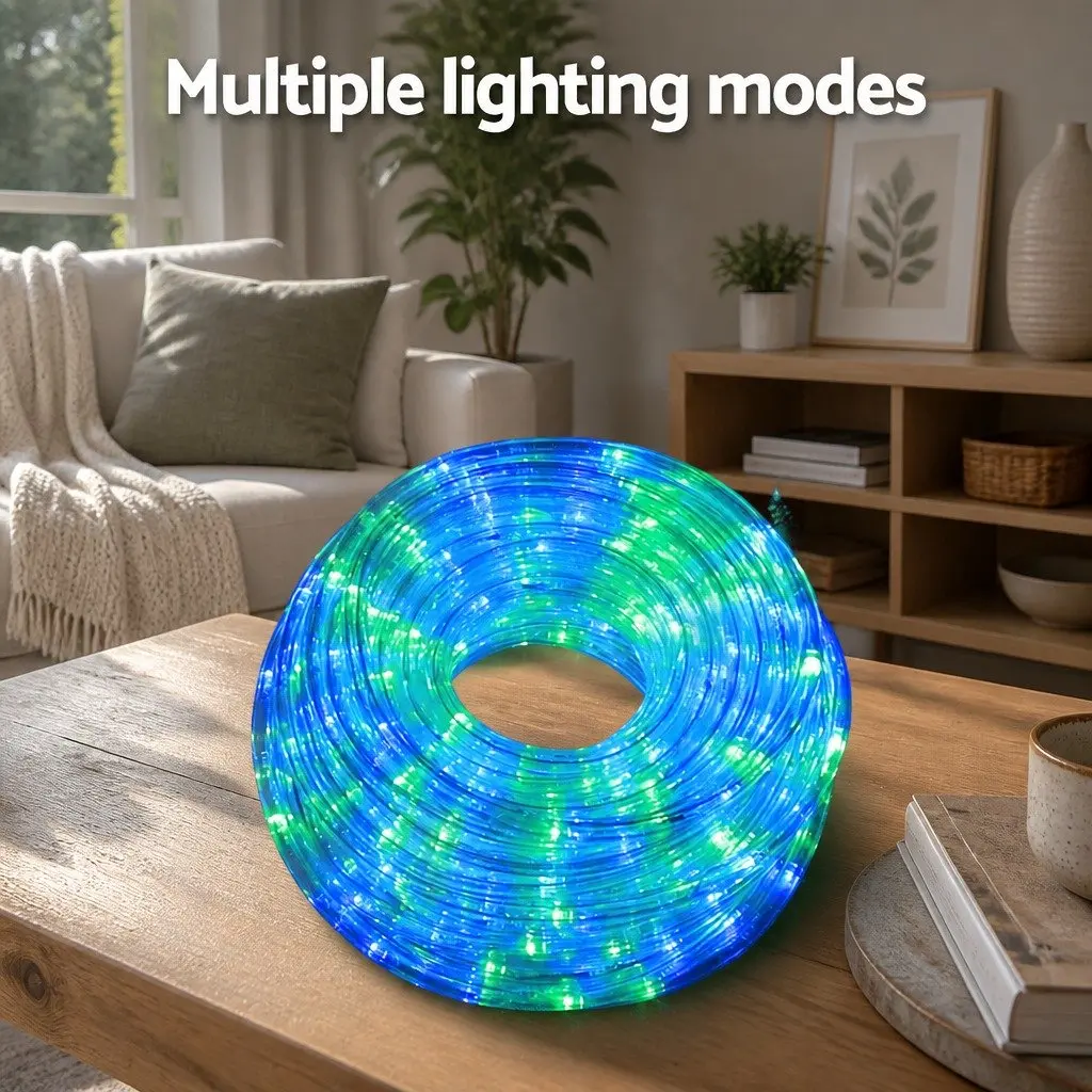 Christmas Rope Lights 20M 600 LED Multicolour String for Indoor Outdoor Decorations