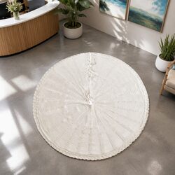 Christmas Tree Skirt 120cm Knitted Xmas Festive Home Decor Ornament Holiday