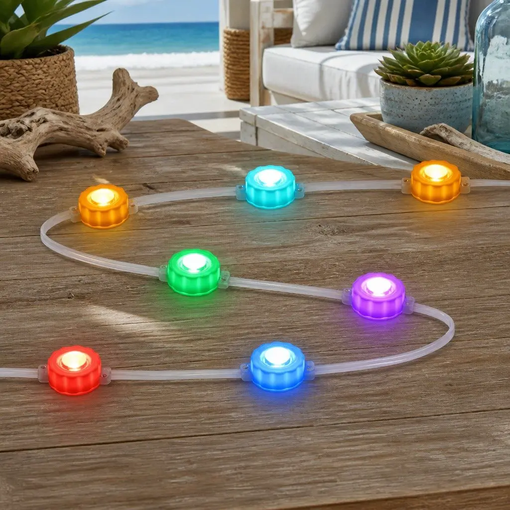 LED Christmas String Lights Solar Powered 15M 36 Multicolour for Outdoor Decoration