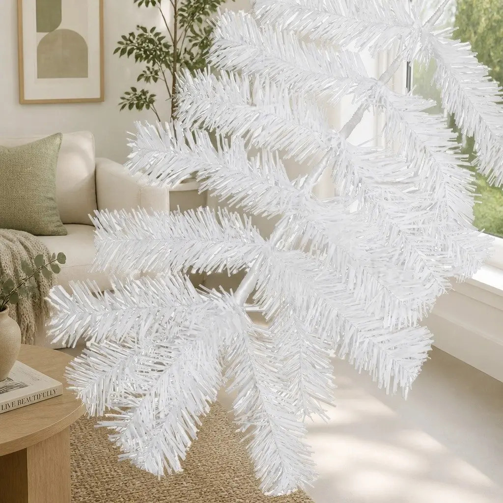 White Christmas Tree Compact 1.5M 308 Tips PVC Small Space Decor