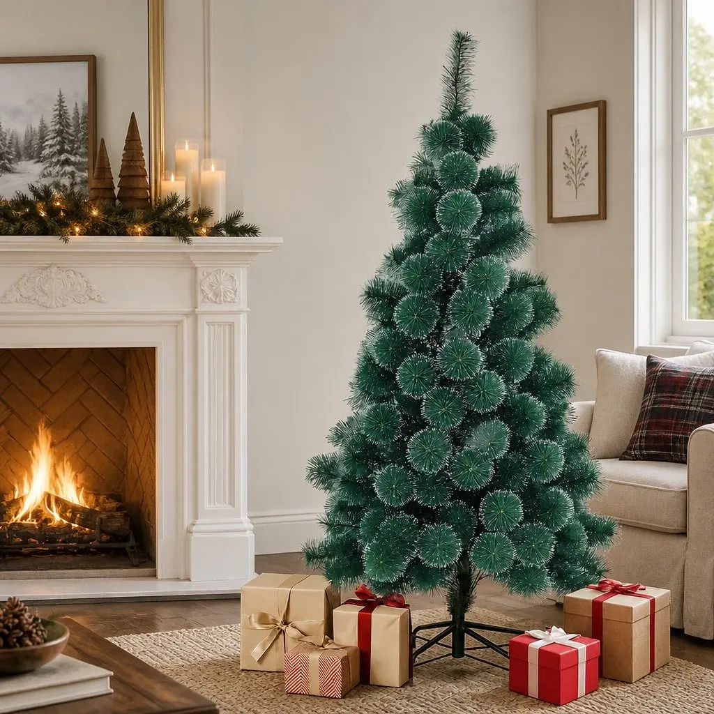 Christmas Tree 1.5M 180 Tips Green PVC Pine Needle Artificial Holiday Decoration