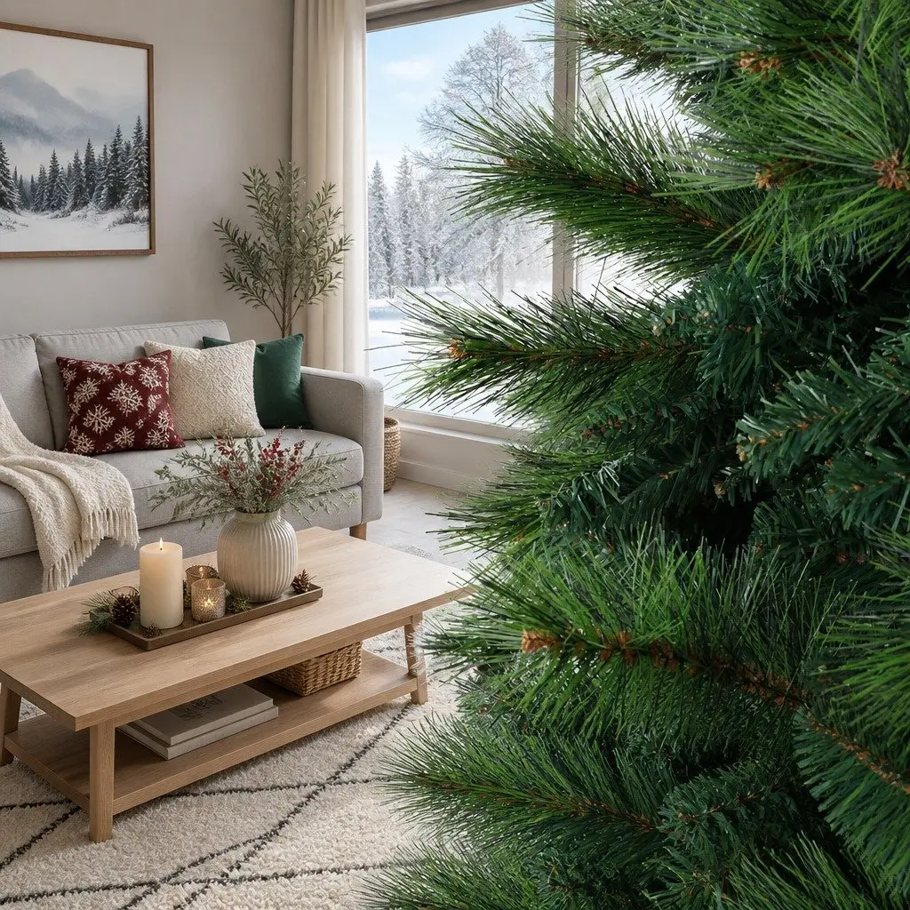 Christmas Tree 1.8M Green Xmas Pine Tree 1024 Tips Artificial Holiday Decoration