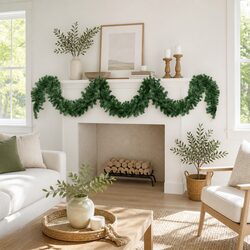 5M Green Christmas Garland LED Lights Indoor Outdoor Xmas Decoration 380 Tips