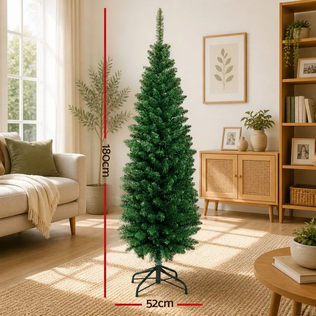 Christmas Tree 1.8m Artificial Xmas Tree Green 300 Tips Home Holiday Decoration