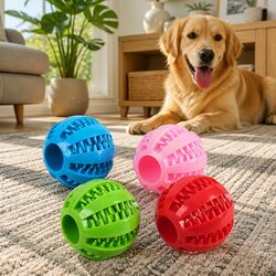 Treat Ball Pet Toy Dog Interactive Chew Puzzle Dispenser Home Park Play