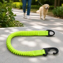 Bungee Leash Extension Yellow M Pet Dog Walking Attachment Lead Shock Absorber