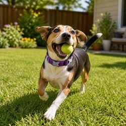 Dog Collar Purple Large Active Puppy Reflective Lead Attachment O Ring