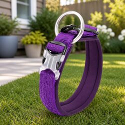 Dog Collar Purple 3XL Active Puppy Reflective Lead Attachment O Ring
