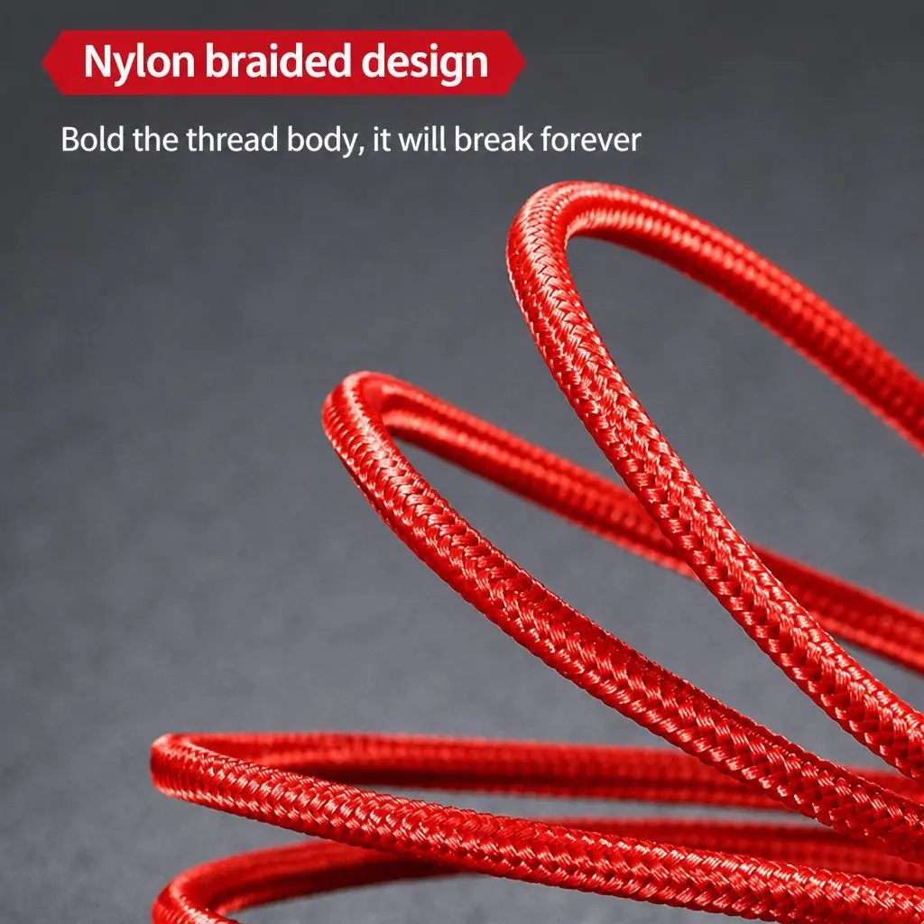 4-in-1 USB Charging Cable Super Fast Charge Braided Nylon Multi Device Connector Colorful