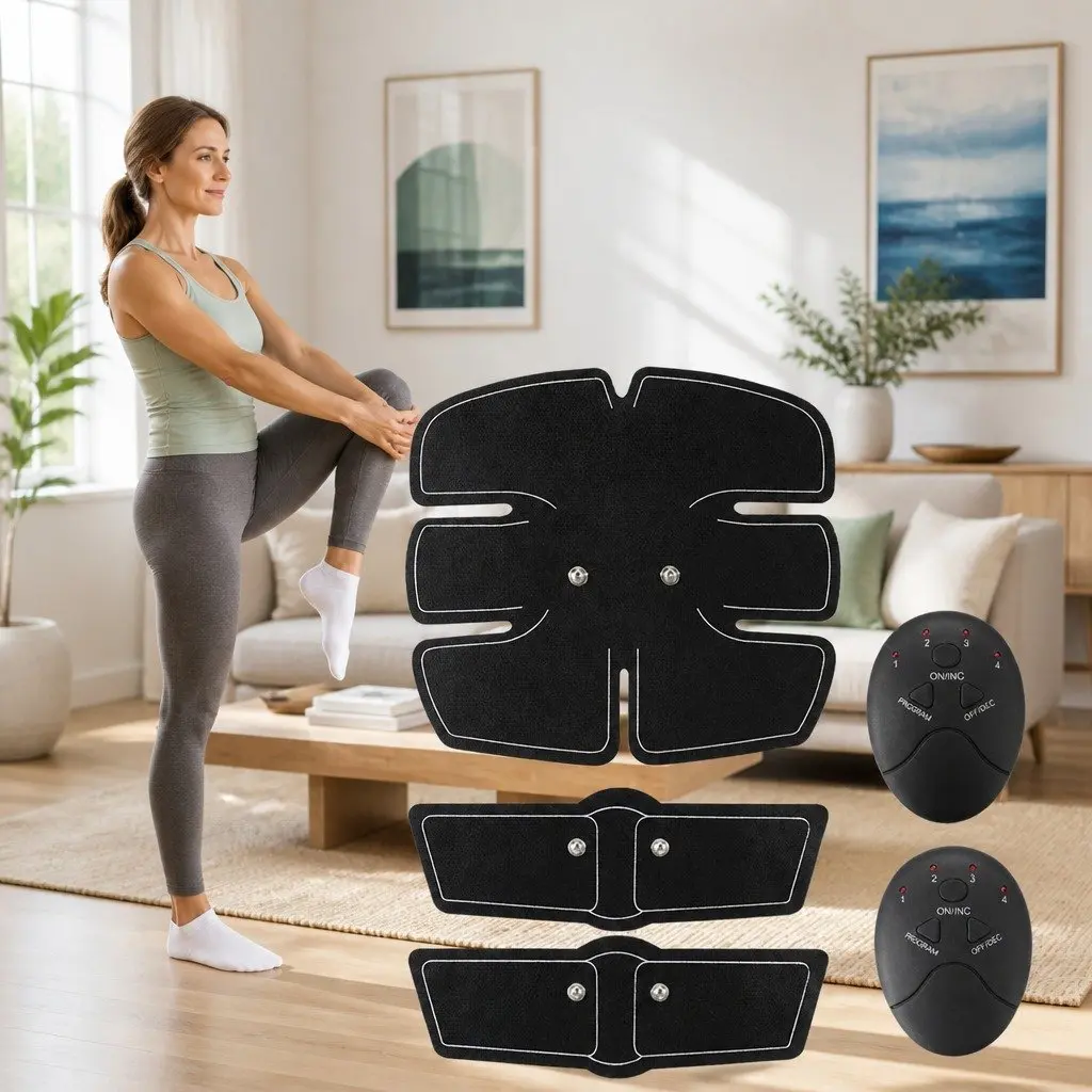 Abdominal Muscle Fitness Device Vibration Massage Heating Patch Equipment Toner