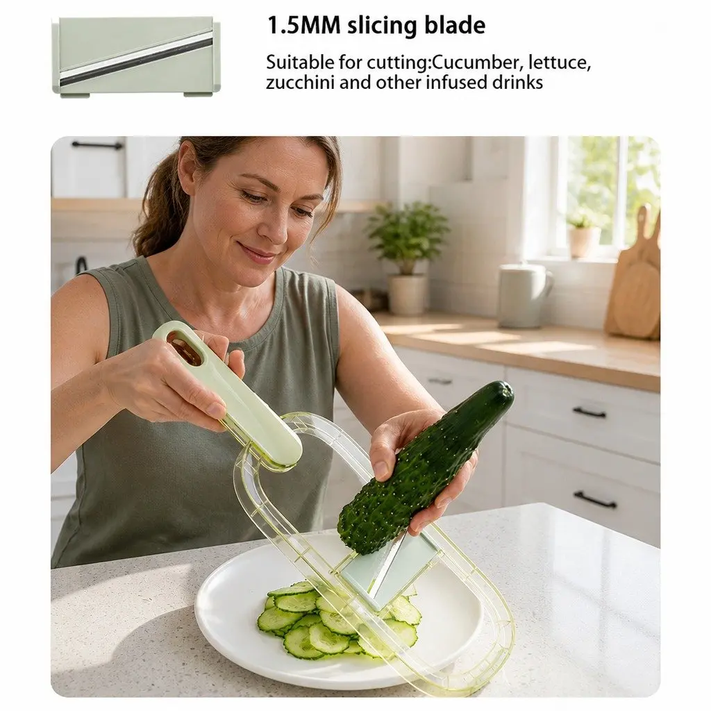 Fruit Vegetable Chopper Peeler Multi-Functional Kitchen Cutter Tool Slicer
