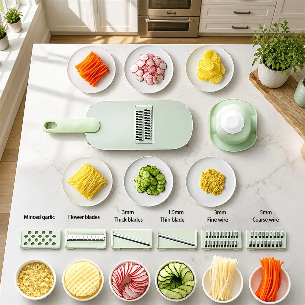 Fruit Vegetable Chopper Peeler Multi-Functional Kitchen Cutter Tool Slicer