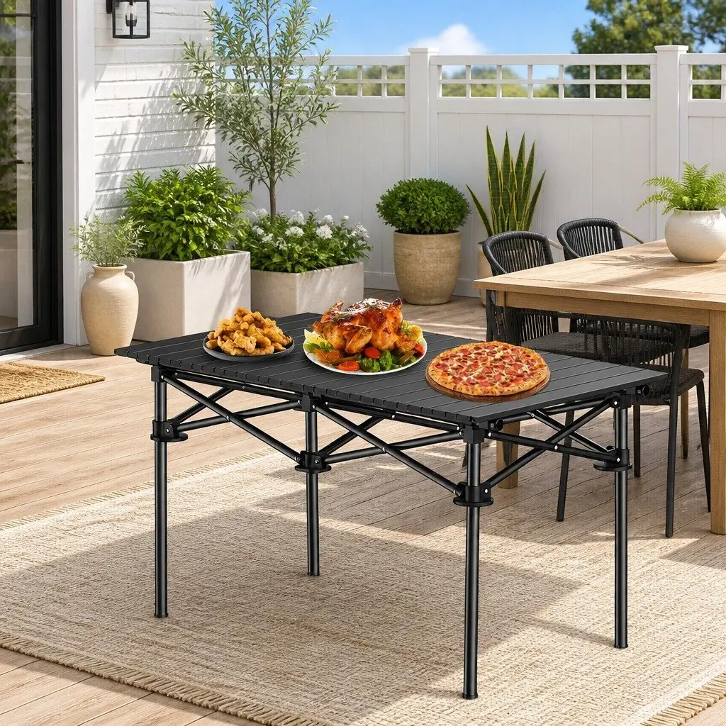 Folding Picnic Table Chairs Set Camping Portable Outdoor Fishing Garden Beach