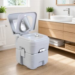 Portable Camping Toilet Outdoor Mobile Flushing Anti-Odor Travel Toilet