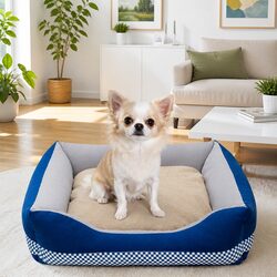 Pet Dog Bed with Removable Inner Cushion Zipper Design Universal Four Seasons