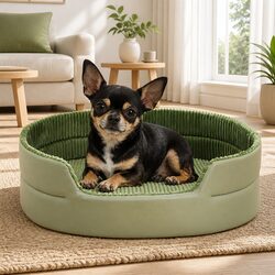 Pet Avocado Semi-Enclosed Bed Large Space Three-Dimensional Design Hideaway