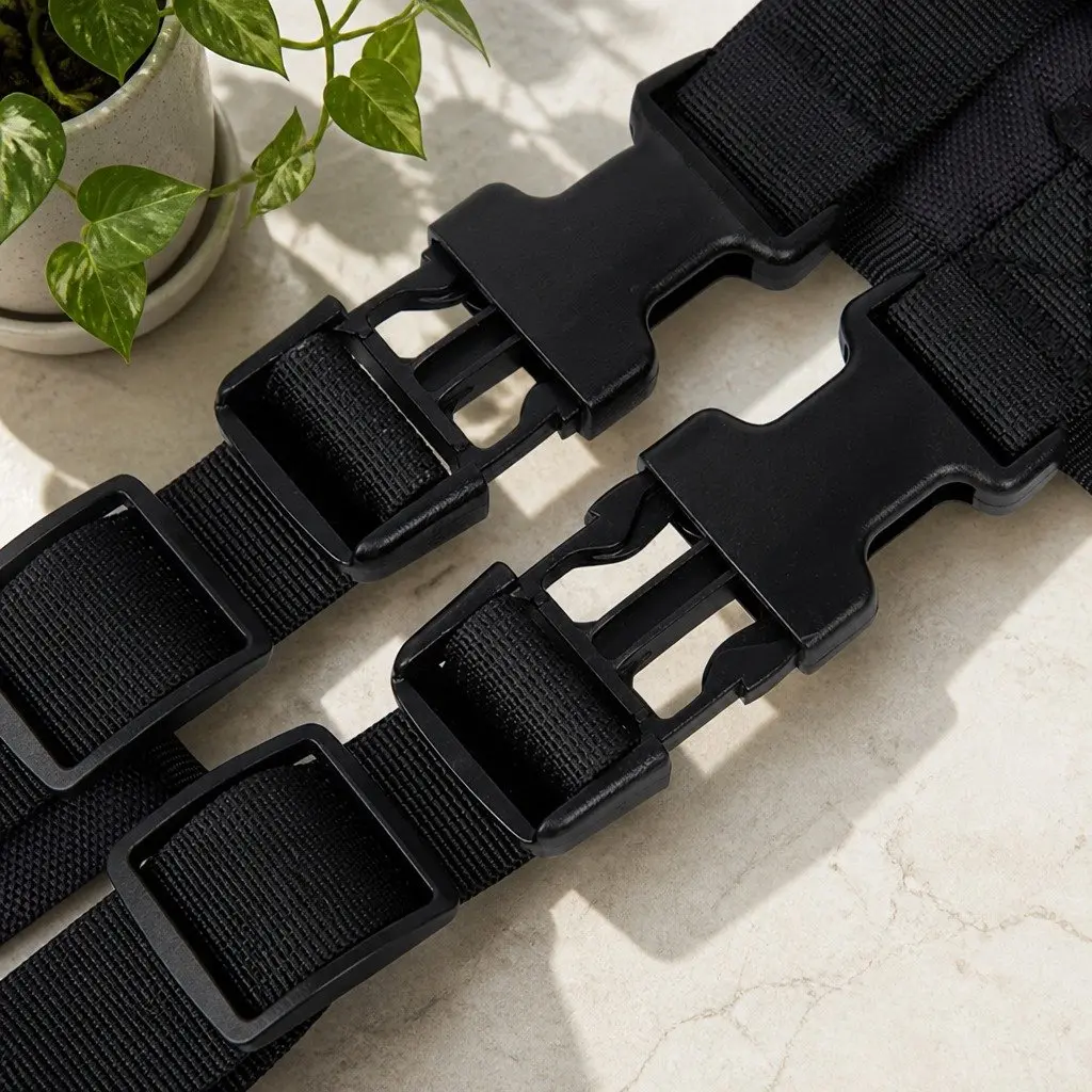 Dog Harness Traction Vest Adjustable Chest Strap Black