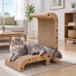 Cat Scratch Board Recliner Standing Kitten Scratcher Scratching Post Toy
