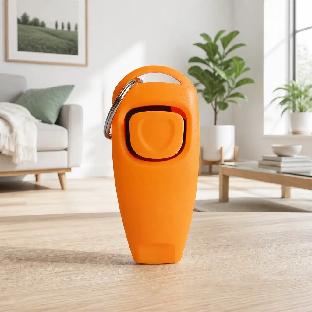 Dog Training Whistle Two-in-One Training Marker 7.5cm Orange