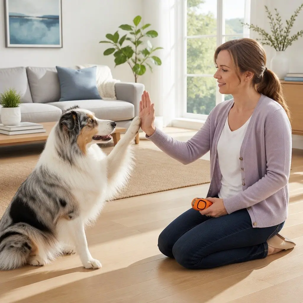 Dog Training Whistle Two-in-One Training Marker 7.5cm Orange