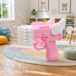 42 Hole Bubble Blowing Gun Toy Automatic Launcher Angel Wing Design